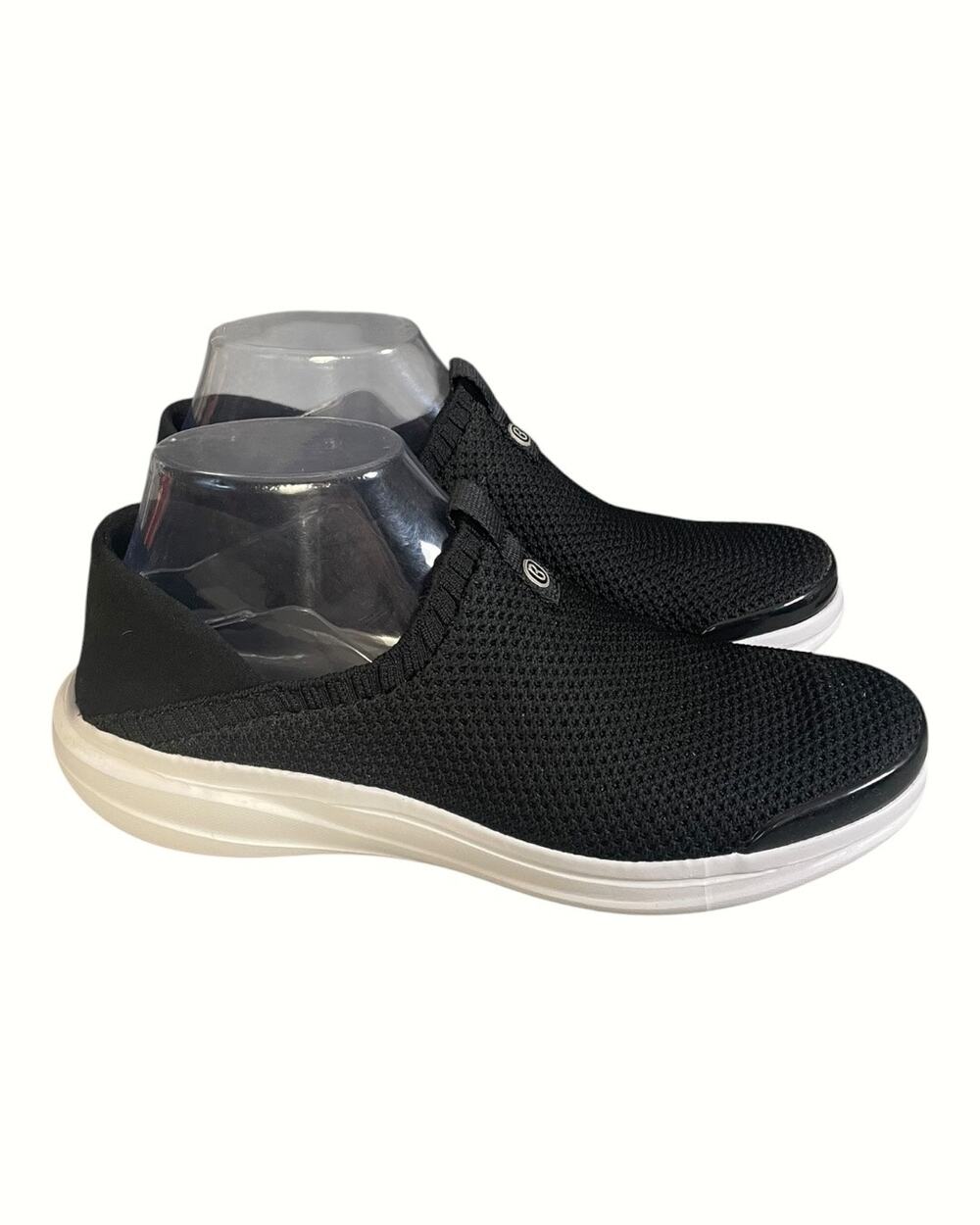 Bzees Women’s Black Clever Knit Lightweight Slip On Sneakers Size-8.5M